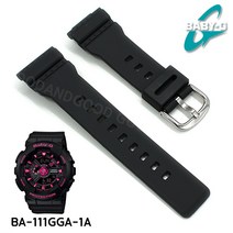 Baby-G 베이비지 정품 BA-111GGA-1 무광 블랙 시계줄