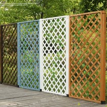 PVC래티스 공원 고급형 래티스 펜스 테라스, (90x60)브라운