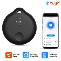동체감지기 동작감지기 방범 움직임 감지 센서 smatrul tuya 스마트 태그 분실 방지 알람 무선 블루투스 미니 gps 추적기 스마트 홈 앱 검색 위치 기록 80db, 검은색