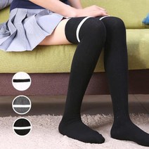 골프 스포츠 한줄 오버니삭스 여성골프양말 골프니삭스 골프긴양말 하프삭스 필라테스니삭스, 다크그레이
