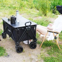 안델센아웃도어 V2웨건 테이블 상판 7차판매(롤테이블 상판/우드 블랙컬러), 우드컬러