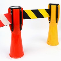 라바콘 차단 벨트 안전 띠 공사 현장 봉 가이드 라인 바리게이트 접근 금지 통제 펜스 줄, 기본