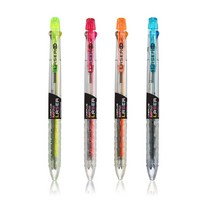 [문구조아] 라인플러스 라탄 레이져 볼펜 형광노랑, 8개