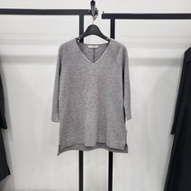 [이엔씨] ENKT31204C/브이넥 칠부 니트 티셔츠