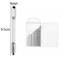1세트 고품질 금속 핸드 드릴 0.8-3.0mm 나사 에폭시 수지 금형 diy 보석 만들기, 더블 헤드 세트
