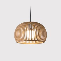 우드함 1등 펜던트 조명 A타입 / 램프포함, 하얀빛