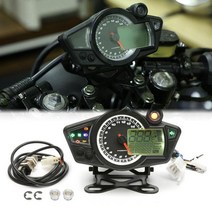 타코미터 오토바이 전자 디지털 주행 거리계 Lcd 다기능 속도계 타코미터 게이지 수정 부품 자동차 액세서, 01 1pc