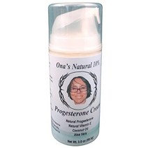 ona39s 천연 농축 10 프로게스테론 크림 - 3.4 oz. 펌프 크림