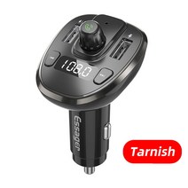 카충이 배터리재생기 essager usb 자동차 충전기 블루투스 5.0 car kit, 흐림