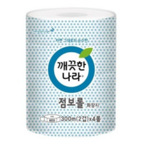 깨끗한나라 ECO 점보롤 화장지 300m, 4개입, 1개