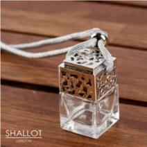 샬롯 차량용 디퓨저 용기 모음 공병 방향제, 사각실버 6ml