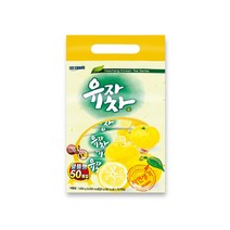 유자차 분말 가루 스틱 유자 건조분 국내산 홈카페 음료 캠핑 여행 사무실, 1봉, 20g X 50개입