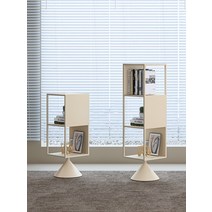 화이트 매거진랙 심플 모던 책꽂이 럭셔리 선반 가구 카페, 미색 L