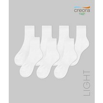 MUSINSA STANDARD 라이트웨이트 미들 삭스 7팩 화이트 LIGHTWEIGHT MIDDLE SOCKS 7PACK WHITE, MUSINSA STANDARD M