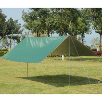 캠핑칸버블쉘터 폴 로프 페그 장착 자동차 측면 야외, 시안 3x5m (캐노피 + 수납가방)