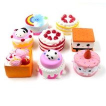 5000 디저트 스퀴시 말랑이 주물럭 스트레스해소 힐링템 피젯토이 집콕놀이 모형 소품 인테리어 장난감, 랜덤