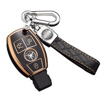baina 벤츠 키케이스 A/B/C/S/E 클래스 gla glc gls glb gle비토 스마트키 benz 키홀더, A형, 검은 색