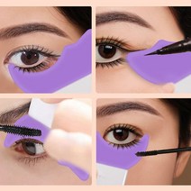 메이크업 붙이기 눈화장 마스카라 속눈썹가이드 화장번짐방지 속눈썹 아이 아이라인 가드 도구, 핑크, 핑크