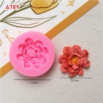 13 스타일 미니 소형 꽃 해바라기 장미 연꽃 실리콘 금형 DIY 퐁당 케이크 베이킹 초콜릿 설탕 도구 폴리머 클레이 만들기, [04] A789