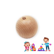 요기팜 엄마표 홈스쿨 원목 고리달린 공 가베 리필용 교구