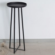 침대옆 철제 사이드테이블 틈새 높은 커피 차키 디퓨저 가습기 소품 거치대 좁은 공간 북유럽 카페 빔 프로젝터 코너 협탁 사이드 테이블, 1번