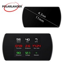 모든 차량을 위한 작업 GPS 속도계 자동차 위성 HUD 디스플레이 헤드 업 스마트 디지털 미터, 한개옵션0