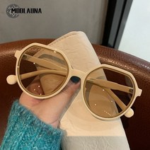 Modlauna 여성용 선글라스 오버사이즈 라운드 선글라스