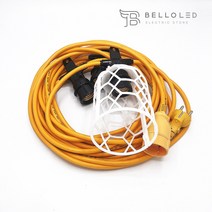 벨로엘이디 오징어등 전등선 야외줄조명 스트링라이트 10M 20M 30M 3구 6구 10구, 오징어등 전등선 6구 20M