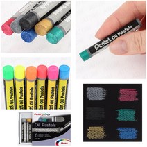 펜텔 오일파스텔 6색 형광 메탈 PHN M6 PHN F6, 쿠팡 형광6색PHN-F6