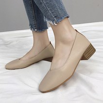 캣츠원피스 발편한 알바구두 스퀘어 플랫 1.5cm 3cm