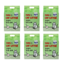 냥이꾹꾹 고양이 두부모래 녹차 7L 6개