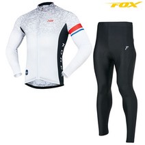 [폭스라이더스] 폭스 G204WH 져지+G235BK 바지 자전거의류 복장 세트