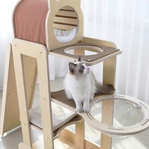 캣돌 미니모모타워 세트구성 캣타워, 미니모모타워+해먹발판(천해먹그레이)+야옹이옥탑방(그레이)+슬라이드보드+발판쿠션(랜덤), 1set