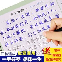 만년필 따라쓰기 정체의 글씨본 서첩 글씨를 연습 스티커 해서다 홈 하드 펜 고등학교 빅 여학생 스윗 2659386421, 국학_미문_산문지만났다추우천1붓대6펜리필심1쥐기필기