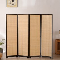 가정용 전통 찻집 카페 오리엔탈 동양 대나무 파티션 가림막 스타일 우드, 200   50cm 4 팬