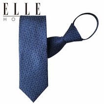엘르옴므 엘르옴므 엘르옴므 실크 지퍼/자동 넥타이-혼주넥타이 웨딩데이 네이비 8cm (P002684961)
