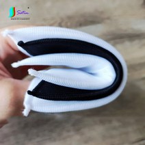 가방어깨 숄더패드 쿠션 뜨거운 판매 부드러운 얇은 6mm 반원형 흰색 검정색 어깨 패드 코트 웨딩 드레스, 02 big black