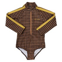 미니로디니 [미니로디니] 하운즈투스 UV 2228011616 BROWN 키즈 스윔수트