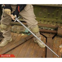 고급형 삼단봉 경찰봉 접이식 진압봉 휴대용 호신봉 3단봉 호신용 호신용품, (32인치) 75cm 실버