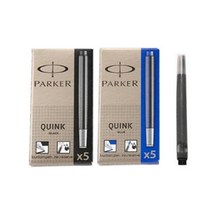 PARKER 파커 만년필 잉크카트리지 5입 /2색 택1, 흑색