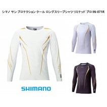 시마노(SHIMANO) 롱 슬리브 셔츠 리미티드 프로 IN-071R, 네오화이트