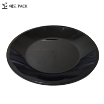 예도팩 사출다회용접시 280mm 원형접시 (200개) 검정