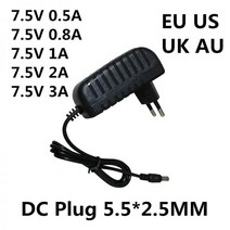 범용 AC 100-240V DC 7.5 V 0.5A 0.8A 1A 2A 3A 스위칭 전원 공급 장치 7.5 V 전압 변환기 전원 어댑터, 미국_7.5 볼트 | 0.8A