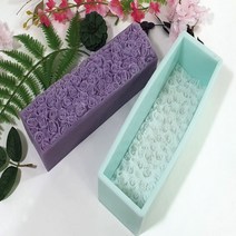 튤립 꽃 매트 수제몰드 (1kg 하늘색 몰드용) 비누만들기 재료