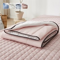 [국산] 리빙캐슬 여름 크림 햄프 삼베 아사 누비 차렵 이불 진드기기피 90% 모기기피 95% 항균, 누비이불 + 패드, 핑크