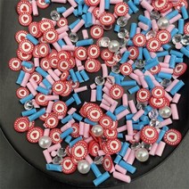 60g 하트 믹스 Polymerclay 어린이 점토 뿌리 Diy/공예 Diy 만들기/네일 아트/스크랩북 장식/공예 필러, [02] 150g 5mm