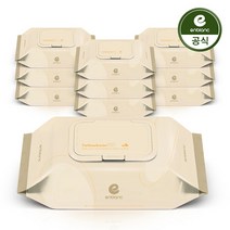 앙블랑 옐로빈65 아기 물티슈 캡형, 10팩, 80매