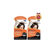 LG 생활건강 엘라스틴 샴푸하듯 간편염색 흑갈색 60g x 2개