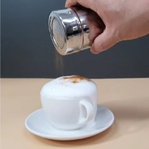 스텐인레스 시나몬통 초코 코코아 가루 파우더 토핑용 슈가파우더 양념통 소금 후추, YJ(300ml), 1개
