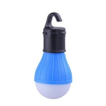 손전등 헤드램프 휴대용 랜턴 led 캠핑 라이트 배터리 작동 텐트 조명 방수 비상 전구 하이킹 낚시 야외, 푸른